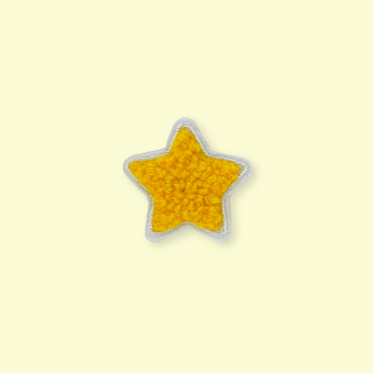 Chenille Heart & Star Patches
