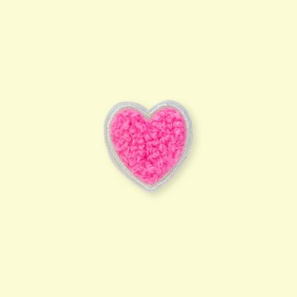 Chenille Heart & Star Patches