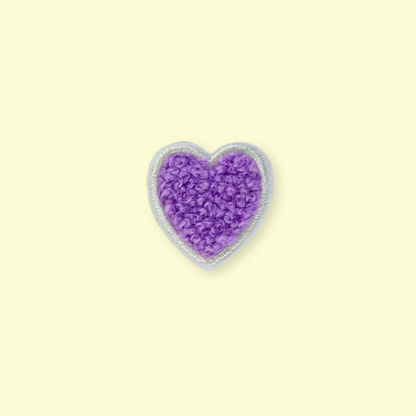 Chenille Heart & Star Patches