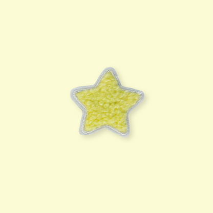 Chenille Heart & Star Patches