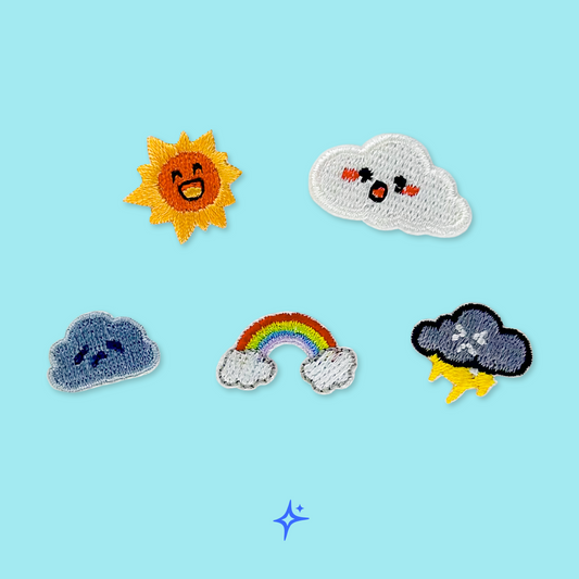 Kawaii Weather Moods Patches